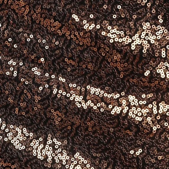 Lulu’s | Mood to Move Bronze Sequin Lace-Up Two-Piece Mini Skirt Matching Set - Picture 7 of 13